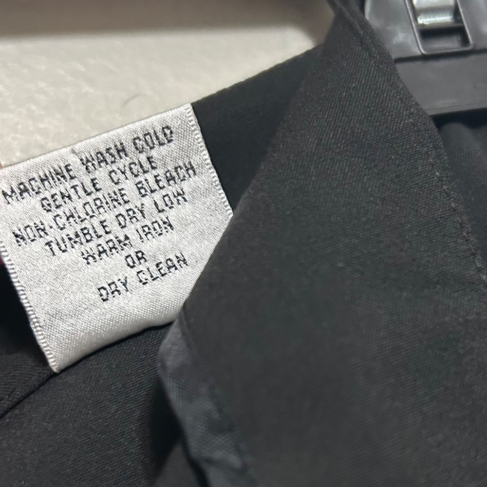 Talbots Womens Pants 4P Black Wide Leg Crop Career Trouser Quiet Luxury Business - Picture 5 of 9